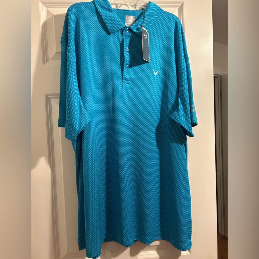 Callaway  Men's Blue golfPolo Shirt NWT
